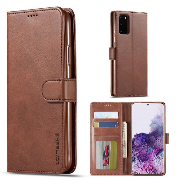 LC.IMEEKE Samsung Galaxy S20 Flip kotelot - Kahvi Brown