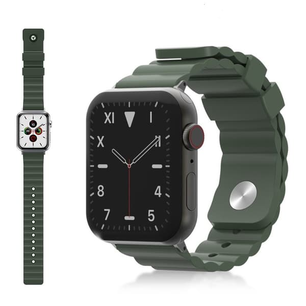 Apple Watch Series 5 / 4 44mm cool silikoneurrem - Grøn Green