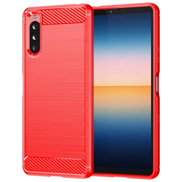 Carbon Flex Suojakotelo Sony Xperia 10 III Lite / 10 Iii - Punainen Red