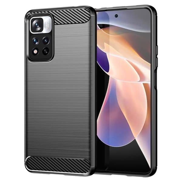 Carbon Flex Xiaomi Poco M4 Pro 5G skal - Svart Svart