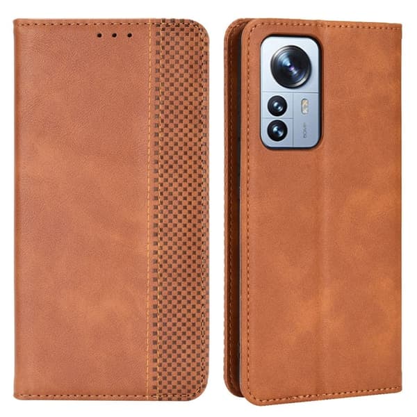 Bofink Vintage Xiaomi 12 Pro Læder Etui - Brun Brown