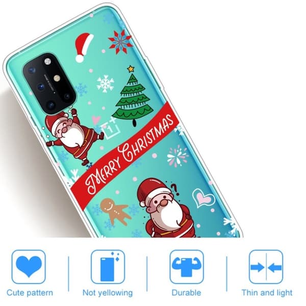 Christmas OnePlus 8T fodral - Santas and träd multifärg
