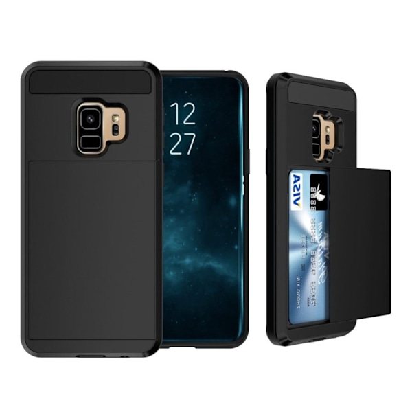 Samsung Galaxy S9 Plus slice kort TPU etui - Sort Black