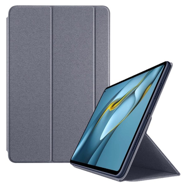 Tri-fold læderstativ-etui til Huawei MatePad Pro 10.8 (2021) - Grå Silver grey