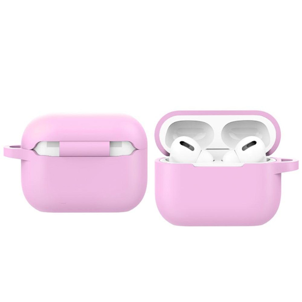 AirPods Pro 2 silikoneetui med spænde - Lavendel Purple