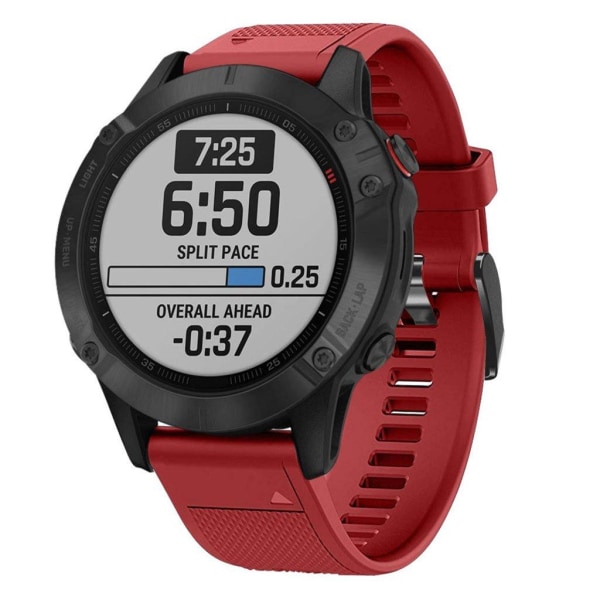 Garmin Fenix 5 silikone Urrem - Rød Red