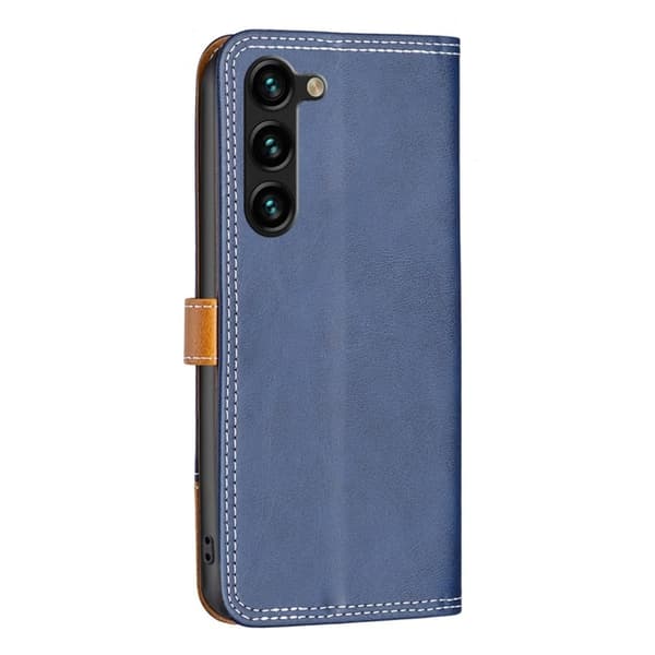 BINFEN tofarget læretui for Samsung Galaxy S23 Plus - Blå Blue