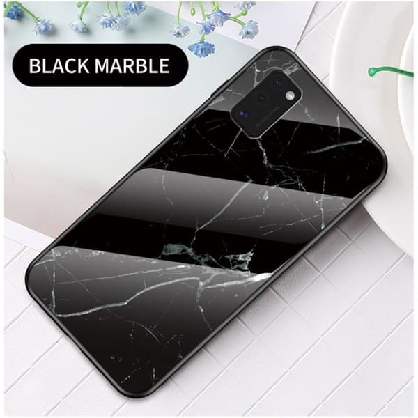 Fantasy Marble Samsung Galaxy A41 deksel - Svart Black