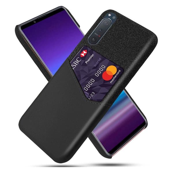 Bofink Sony Xperia 5 II Card Deksel - Svart Black