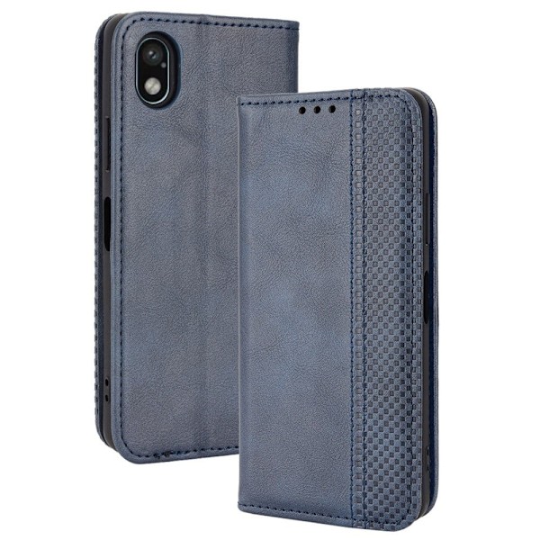 Bofink Vintage Sony Xperia Ace III nahkakotelo - Sininen Blue