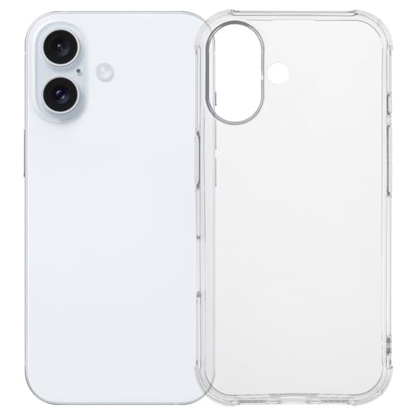 Ultratyndt gennemsigtigt iPhone 16 Plus etui Transparent