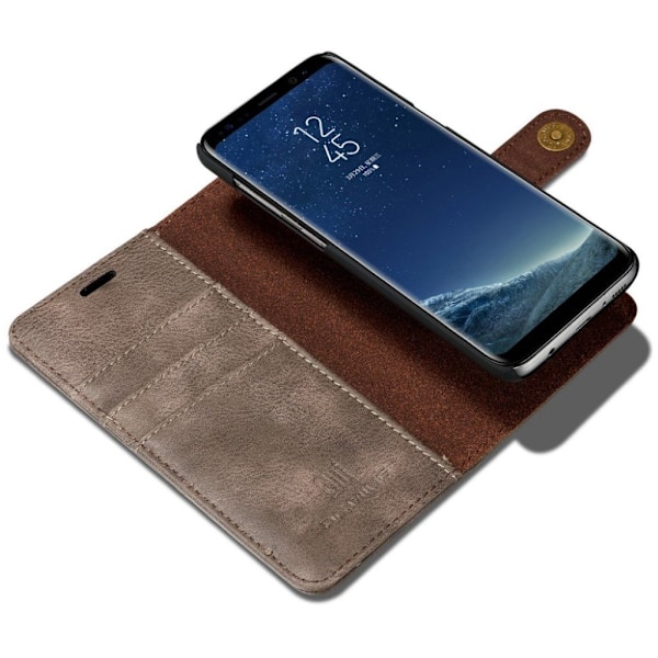 DG.MING Samsung Galaxy S8 Læder etui - Kaffe farvet Brown