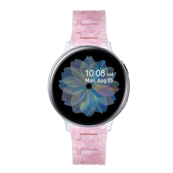 Samsung Galaxy Watch (42mm) / Aktivt marmorliknande klockarmband - Rosa Rosa