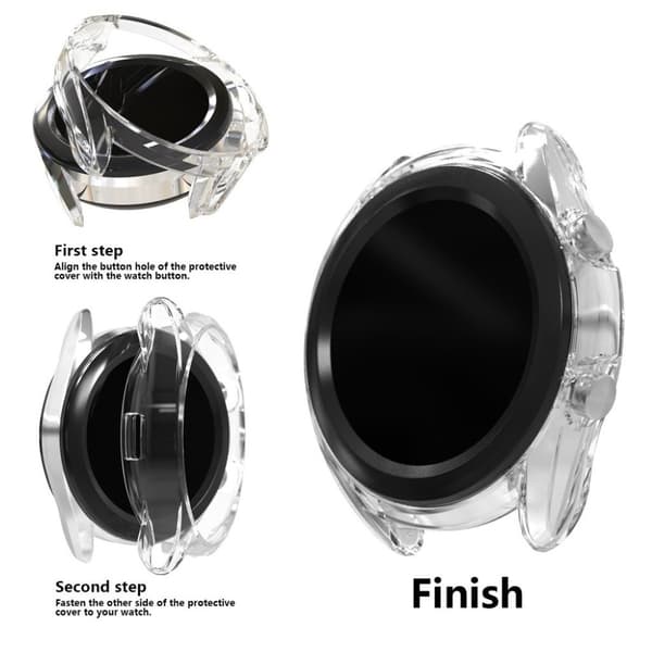 Samsung Galaxy Watch 3 (45mm) elektropläteringsram - Transparent Transparent