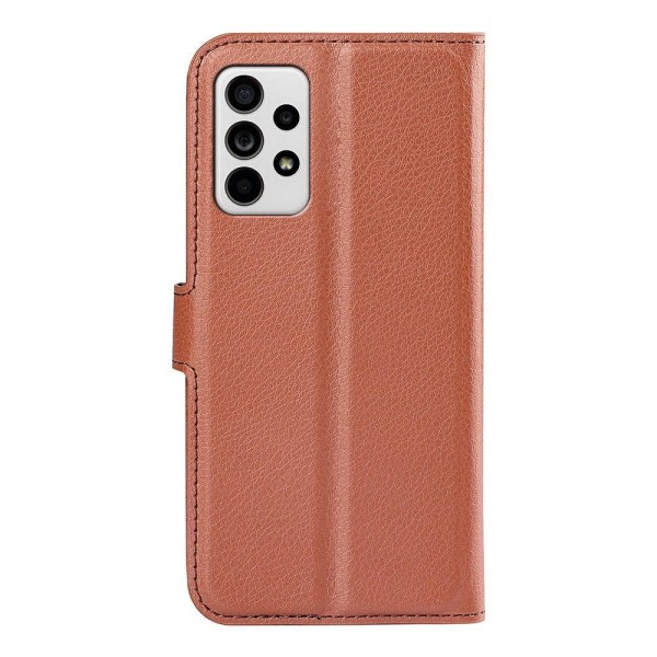 Klassisk Samsung Galaxy A33 5G flip etui - Brun Brown