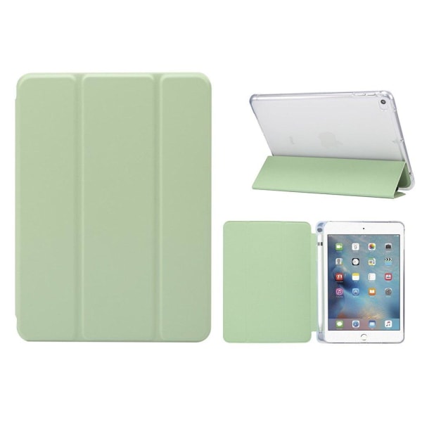 iPad Mini (2019) / Mini 4 Cool Tre-fold Læder Etui - Grøn Green