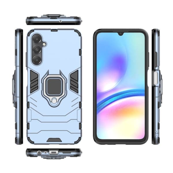 Stöttåligt Samsung Galaxy A05s Panther telefonskal - Blå Blå