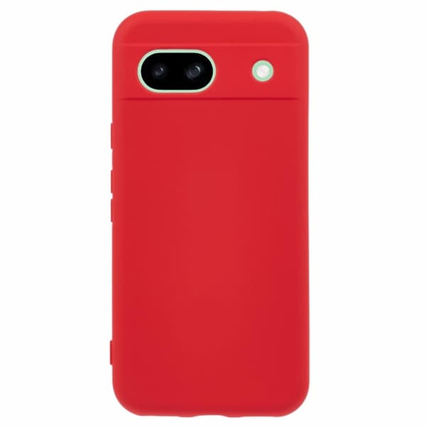Google Pixel 8a Etui Arc Edge 2.0mm Silky Soft Touch Fleksibelt telefon cover - Rød Red