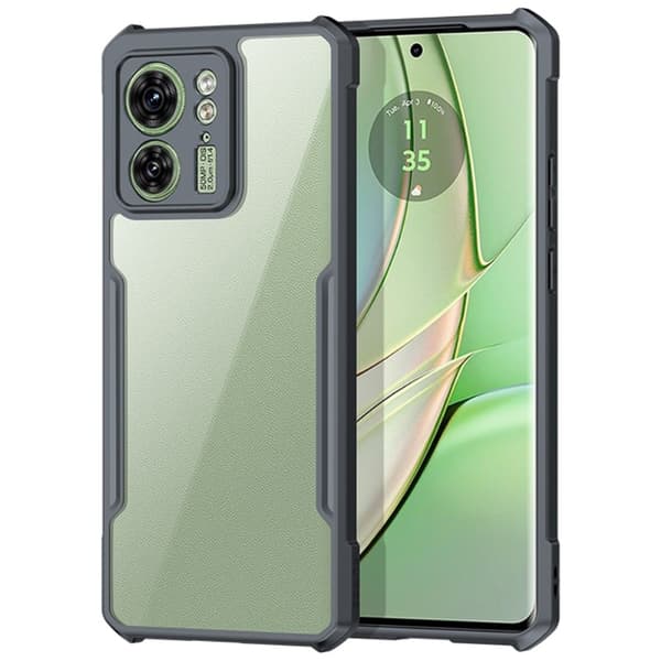 Støtsikkert hybriddeksel for Motorola Edge 40 - Gjennomsiktig Transparent