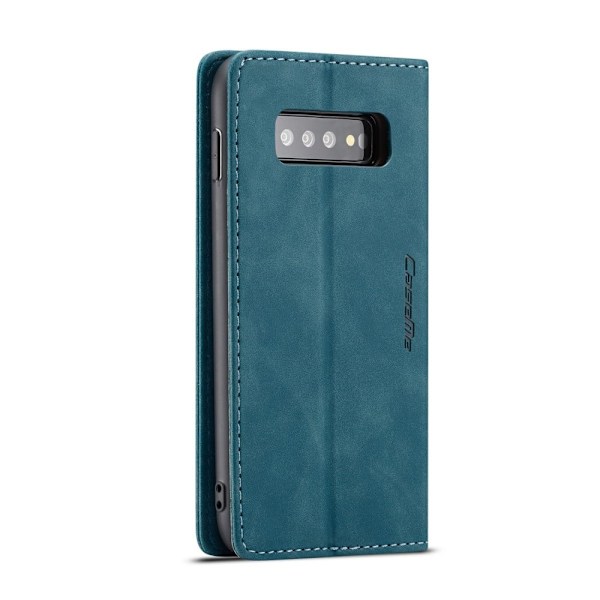 CASEME Samsung Galaxy S10 plånboksfodral med magnetstängning - blå Blå