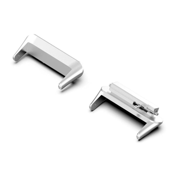 1 Pair Huawei Band 7 stainless steel adapter Silvergrå
