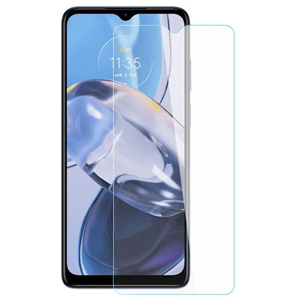 AMORUS skærmbeskytter i hærdet glas med buet kant til Motorola Moto E22 Transparent