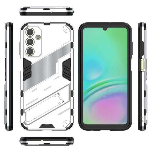 Støtsikkert hybriddeksel med et moderne preg for Samsung Galaxy A15 - Hvit White