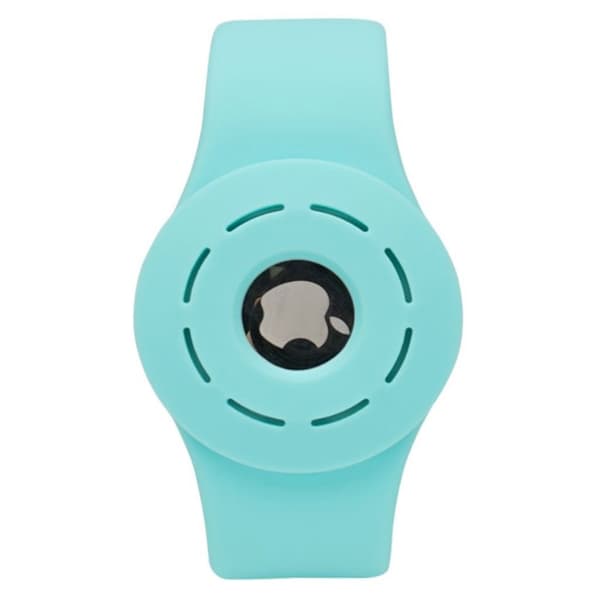 AirTags hollow out silicone wrist strap - Green Grön