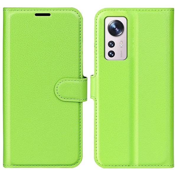 Classic Xiaomi 12 Lite flip kuoret - Vihreä Green