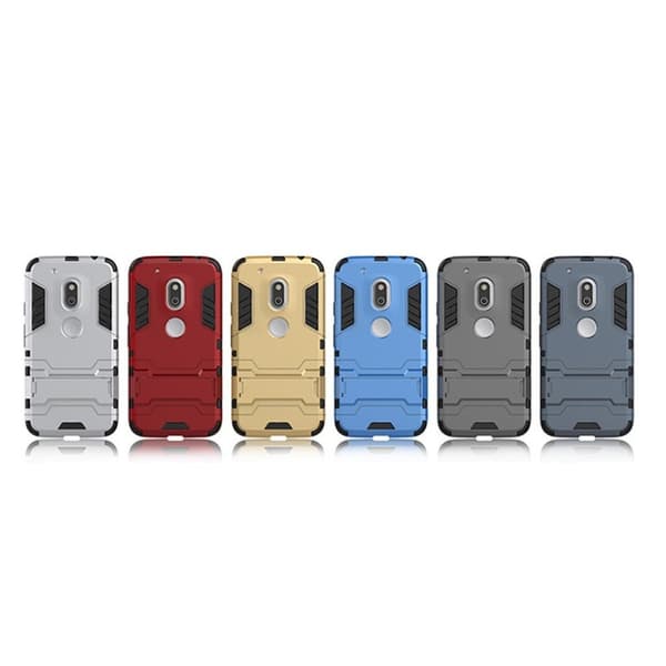 Hårderåde Motorola G4 Play deksel - Mørkeblå Blue