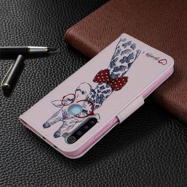 Wonderland Xiaomi Redmi Note 8T etui – Sød giraf med briller Multicolor