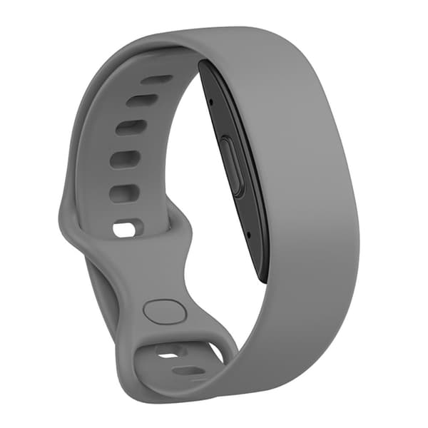 Amazon Halo Band silikonikellon hihna, jossa on perhosolki - Harmaa Silver grey