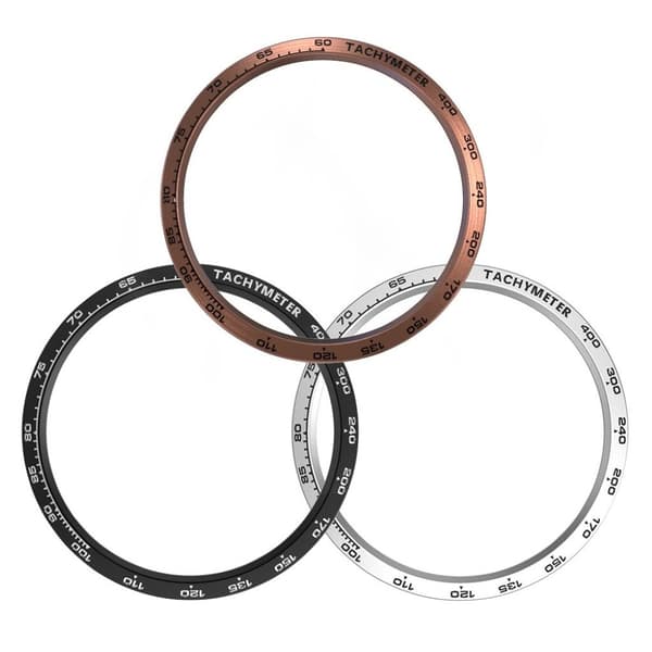 Samsung Galaxy Watch (42mm) rustfrit stål bezel - Sort Black
