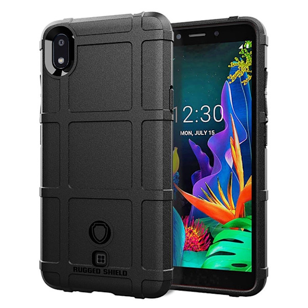 Rugged Shield cover - LG K20 (2019) – Sort Black