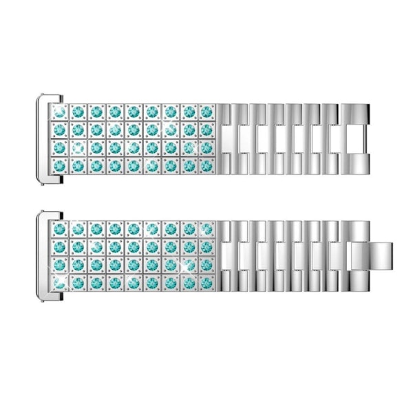 Vaihtoranneke Fitbit Versa-kellolle - Hopea, sininen Multicolor