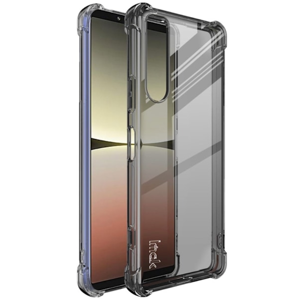 IMAK turvatyynyn suojus Sony Xperia 5 IV:lle - Läpinäkyvä Musta Black