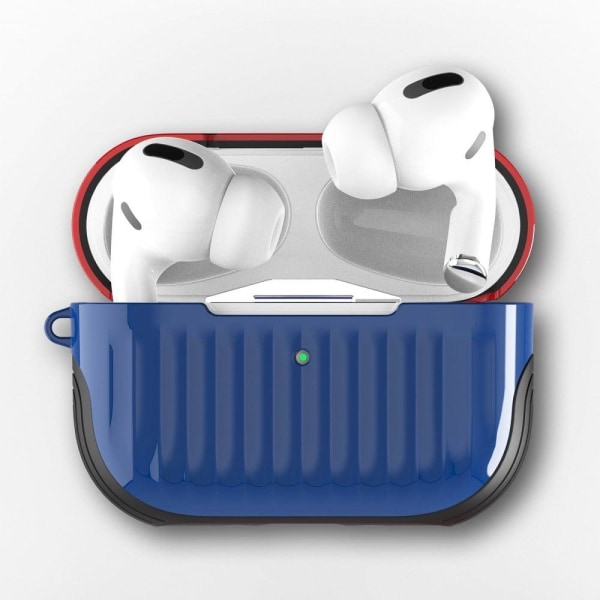 Airpods Pro 2-fodral i resväskstil - Röd / Blå Blå