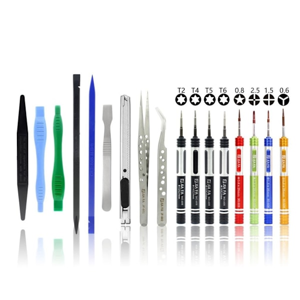 JF-8174 professionellt 17-i-1 verktyg-set mobilreparation multifärg