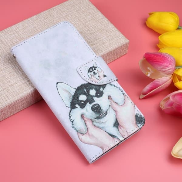 Wonderland  Samsung Galaxy Note 10 Pro flip veske - Hund White