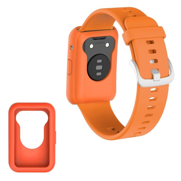 Huawei Watch Fit silikonisuojus - Oranssi Orange