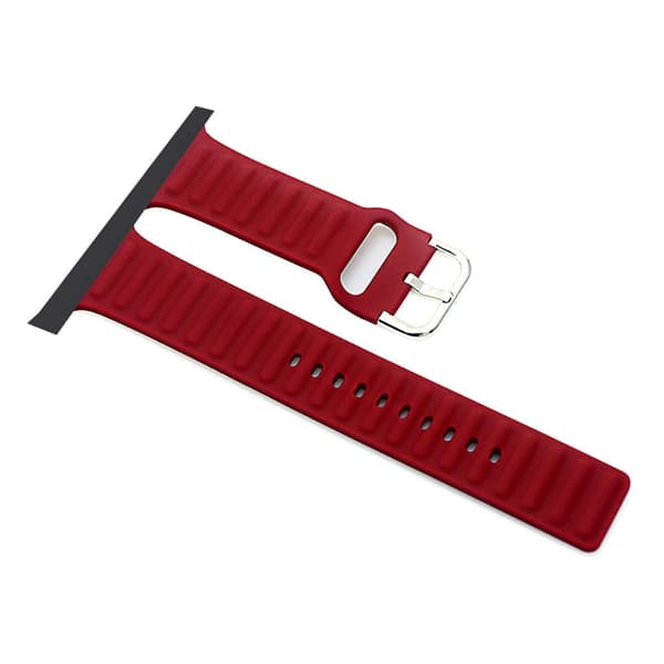 Apple Watch Series 6 / 5 44mm silikoneurrem i cool stil - Rød Red