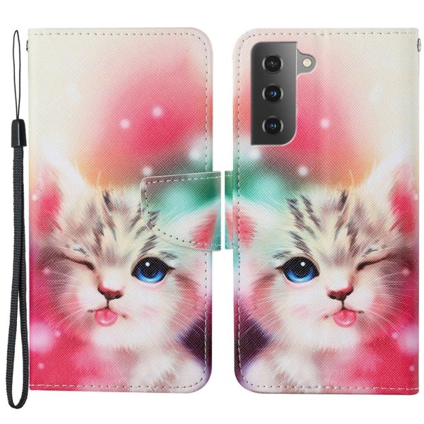 Wonderland Samsung Galaxy S22 Plus flip etui - Kat Multicolor