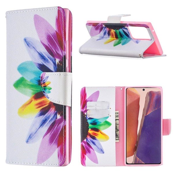 Wonderland Samsung Galaxy Note 20 Ultra flip case - Colorized Fl Multicolor