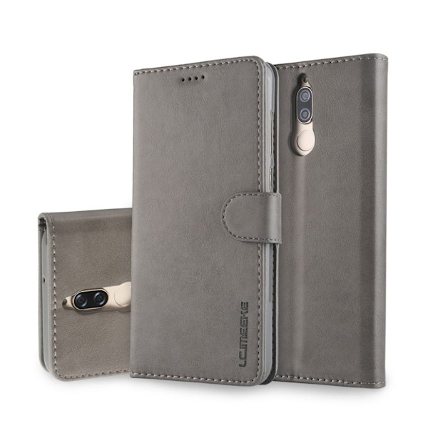 LC.Imeeke läder Huawei Mate 10 Lite fodral - Silver/Grå Silvergrå
