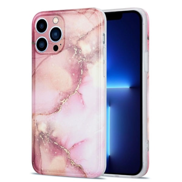Marble iPhone 13 Pro Suojakotelo - Pinkki Pink