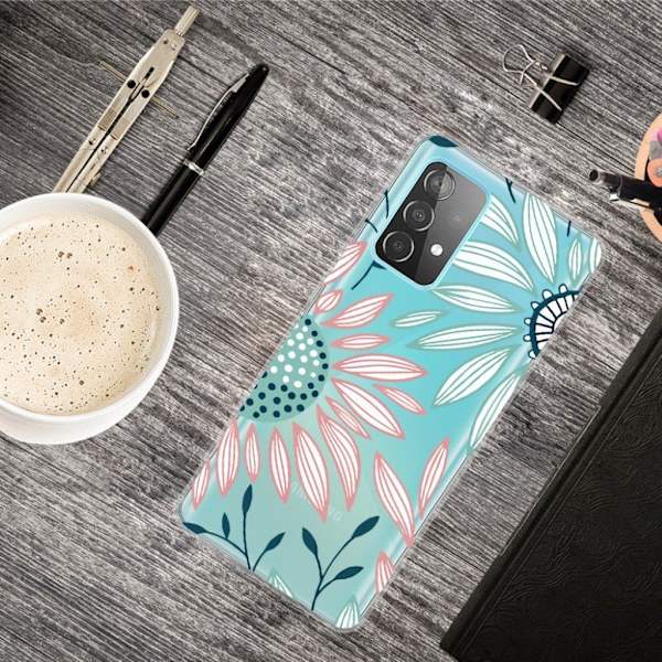 Deco Samsung Galaxy A72 5G Etui - Krysantemum Multicolor