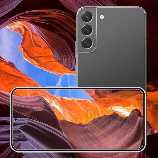 Samsung Galaxy S22 AGC kameralinsskydd av härdat glas Transparent