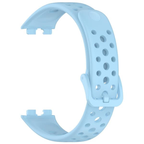 Huawei band 9 / 9 NFC / 8 / 8 NFC Breathable Holes Replacement bandsilicone Watch Strap - Baby Blue Blå