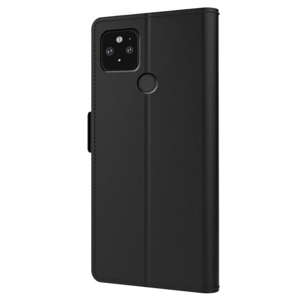 Phone Etui med Make-up Mirror og Slick Design til Google Pixel 5 - Svart Black