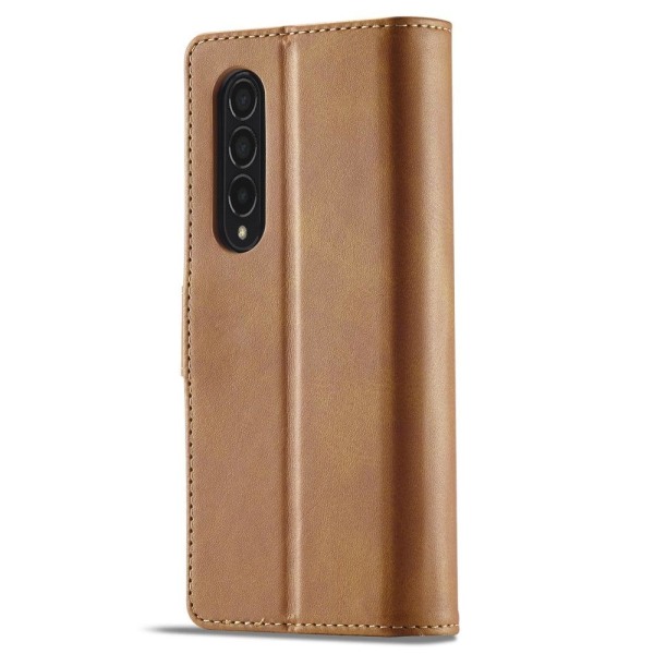 LC.Imeeke Samsung Galaxy Z Fold3 5G Läppäkotelo - Vaalean Ruskea Brown